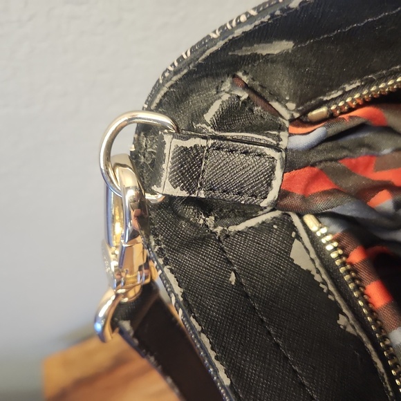 Vivienne Westwood crossbody, black leather with space ship design - Picture 16 of 16